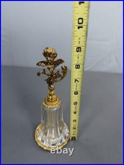 Vintage Stylebuilt Perfume Bottle Cherub Gold Ormolu Glass Vanity Hollywood Reg