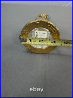 Vintage Stylebuilt Perfume Bottle Cherub Gold Ormolu Glass Vanity Hollywood Reg