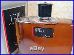 Vintage TABU 1 Litre 33.8 Oz HUGE DISPLAY BOTTLE in Box by Dana Perfumes Full