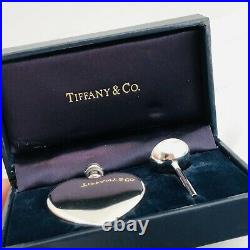 Vintage TIFFANY & Co. Sterling Silver Heart Perfume Flacon Bottle Funnel & Box
