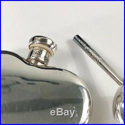 Vintage Tiffany & Co. 925 Sterling Silver Perfume Heart Bottle and Funnel Set
