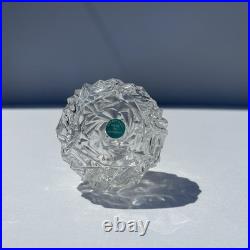 Vintage Tiffany & Co Crystal Rock Cut Glass Perfume Vanity Bottle and Stopper