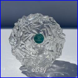 Vintage Tiffany & Co Crystal Rock Cut Glass Perfume Vanity Bottle and Stopper