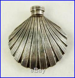 Vintage Tiffany & Co. Sterling Silver Clam Shell Perfume Bottle Dabber