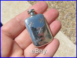 Vintage Tiffany Sterling Silver Perfume Flask Bottle with Dauber & Pouch