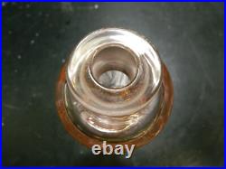 Vintage Tiffin Flower Garden with Butterflies Pink Glass Perfume Bottle Excellent