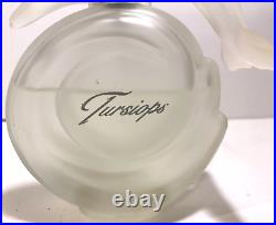 Vintage Tursiops Eau De Parfum 2.5 Oz Frosted Glass Dolphin Top Spray Bottle