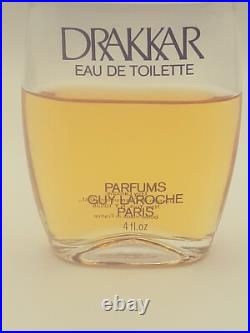 Vintage Ultra Rare Drakkar Guy Laroche Perfume Edt Bottle Men Homme 70 80s
