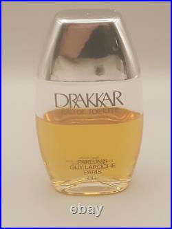 Vintage Ultra Rare Drakkar Guy Laroche Perfume Edt Bottle Men Homme 70 80s