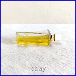Vintage Unique Shape Cachet Cologne Glass Perfume Bottle Collectible G399
