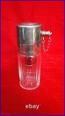 Vintage Unique Small Rare Victorian Cut Glass Spray / Perfume Bottle Old A25
