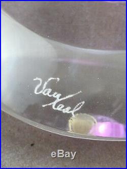Vintage Van Teal Lucite Acrylic Perfume Bottle Sculpture Pink & Clear 7.5