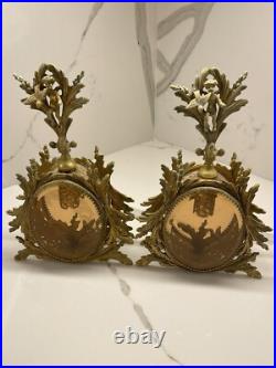 Vintage Vanity Ormulo Gilt Filigree Glass Perfume Dove Cherub Bottle French Sty Vintage Vanity Ormulo Gilt Filigree Glass Perfume Dove Cherub Bottle French Sty