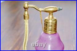 Vintage Voulpte Atomiser in style of DeVilbiss Lavender and Gold New with Tags