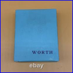 Vintage WORTH by JE Reviens Miniature Cobalt Blue Perfume Bottle 40% With Box