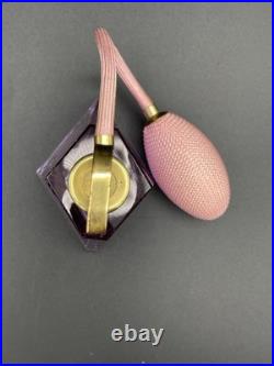 Vintage West Germany Irving W Rice Irice Perfume Bottle Neodymium Glass Atomizer