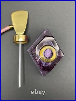 Vintage West Germany Irving W Rice Irice Perfume Bottle Neodymium Glass Atomizer