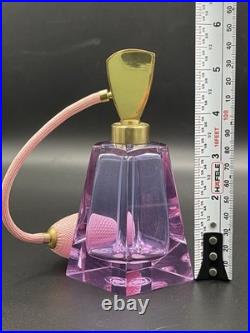 Vintage West Germany Irving W Rice Irice Perfume Bottle Neodymium Glass Atomizer