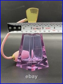 Vintage West Germany Irving W Rice Irice Perfume Bottle Neodymium Glass Atomizer