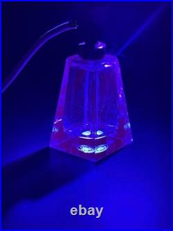 Vintage West Germany Irving W Rice Irice Perfume Bottle Neodymium Glass Atomizer