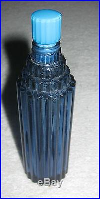 Vintage Worth Lalique Perfume Bottle/Box JE Reviens Perfume Skyscraper, 2 1/4 OZ