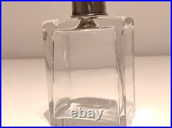 Vintage Ww2 Era Rare Collectible Empty Crystal Glass Perfume Bottle Vintage Ww2 Era Rare Collectible Empty Crystal Glass Perfume Bottle