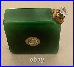 Vintage Ybry Femme de Paris Perfume, Green Baccarat Bottle with Perfume FULL