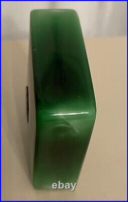 Vintage Ybry Femme de Paris Perfume, Green Baccarat Bottle with Perfume FULL