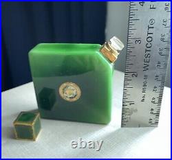 Vintage Ybry Femme de Paris Perfume, Green Baccarat Bottle with Perfume FULL