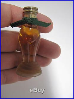 Vintage Zut de Schiaparelli Miniature Perfume Bottle with Two Labels