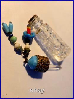 Vintage/antique Irice Dangle Scent Bottle Figures #1949 Vintage/antique Irice Dangle Scent Bottle Figures #1949