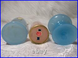 Vintage/antique Vnc Opaline Pink Dresser Bottle, Blue Perfume & Cameo Vase Italy Vintage/antique Vnc Opaline Pink Dresser Bottle, Blue Perfume & Cameo Vase Italy