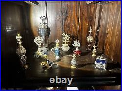 Vintage glass perfume bottle lot 32+ Bottles Avon, Ormolu, Stylebuilt, Glass