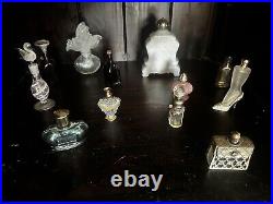 Vintage glass perfume bottle lot 32+ Bottles Avon, Ormolu, Stylebuilt, Glass