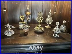 Vintage glass perfume bottle lot 32+ Bottles Avon, Ormolu, Stylebuilt, Glass