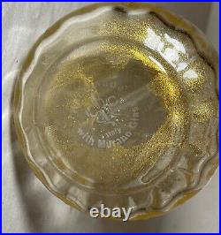 Vintage hand blown Murano Venetian golf flek brass glass perfume bottle atomizer