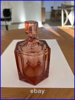 Vintage moser czech glass perfume bottle signed