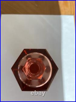 Vintage moser czech glass perfume bottle signed
