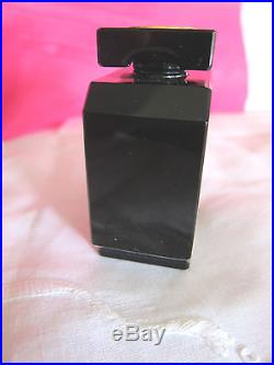 Vintage perfume bottle Guerlain Liu black Baccarat bottle with original box 1929