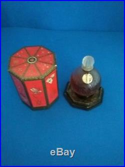 Vintage perfume bottle MON IMZGE BY LUCIEN LELONG Mirrored Case c1933