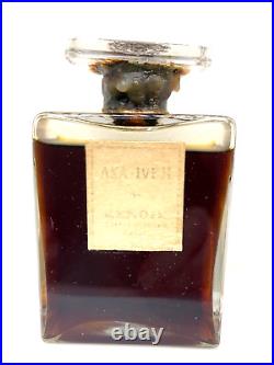 Vintage perfume bottle withbox. Aka-Iveh by Renoir. 1943