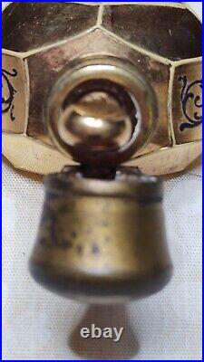 Vintage small laydown perfume bottle in gold