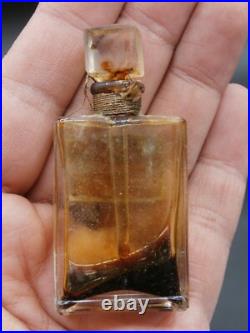 Vtg 1940's Schiaparelli Mini Glass Perfume Bottles Complete Set/4 withOriginal Box