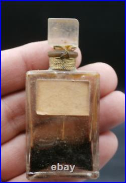 Vtg 1940's Schiaparelli Mini Glass Perfume Bottles Complete Set/4 withOriginal Box