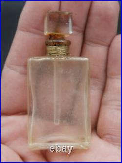 Vtg 1940's Schiaparelli Mini Glass Perfume Bottles Complete Set/4 withOriginal Box