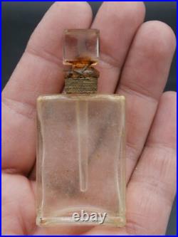 Vtg 1940's Schiaparelli Mini Glass Perfume Bottles Complete Set/4 withOriginal Box