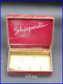 Vtg 1940's Schiaparelli Mini Glass Perfume Bottles Complete Set/4 withOriginal Box