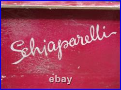 Vtg 1940's Schiaparelli Mini Glass Perfume Bottles Complete Set/4 withOriginal Box