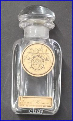 Vtg 1951 Eau D'Hermes Glass Perfume Bottle 2 Oz (Empty) Original Labels Vtg 1951 Eau D'Hermes Glass Perfume Bottle 2 Oz (Empty) Original Labels