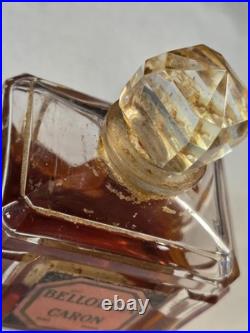Vtg 2 Rare Caron Bellodgia Perfume Baccarat Crystal Bottles Bottom Etched Reducd Vtg 2 Rare Caron Bellodgia Perfume Baccarat Crystal Bottles Bottom Etched Reducd
